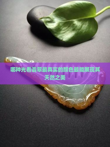 哪种光看翡翠最真实的颜色最能展现其天然之美
