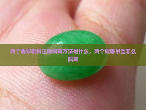 两个翡翠貔貅正确佩戴方法