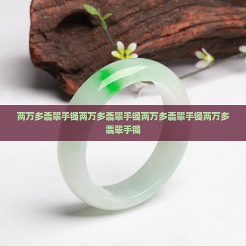 两万多翡翠手镯