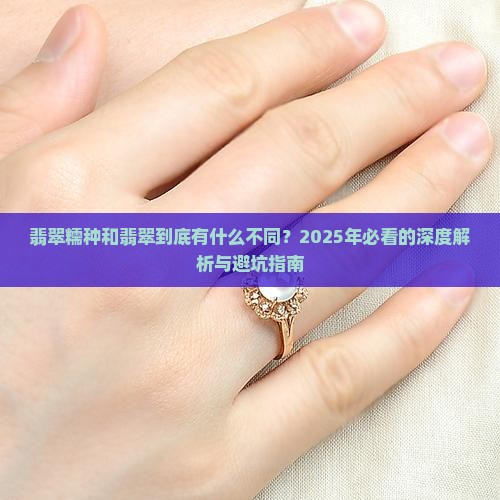 翡翠糯种和翡翠的区别