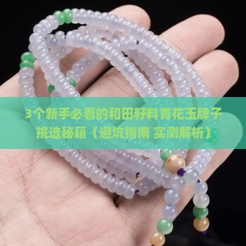 和田籽料青花玉牌子