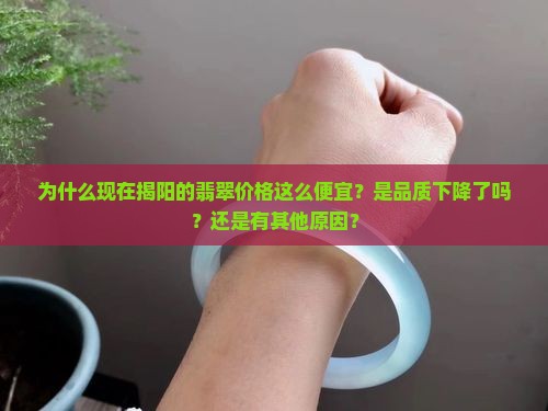 为什么现在揭阳的翡翠价格这么便宜？是品质下降了吗？还是有其他原因？