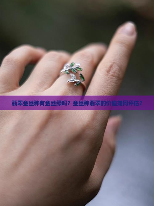 翡翠金丝种有金丝绿吗？金丝种翡翠的价值如何评估？