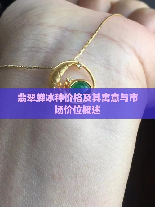 翡翠蝉冰种价格及其寓意与市场价位概述