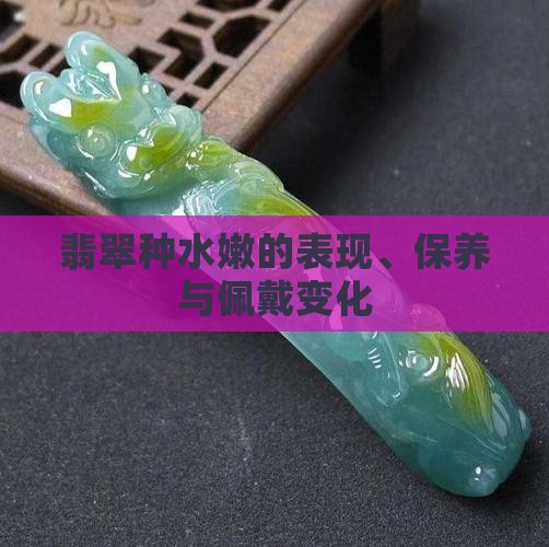 翡翠种水嫩的表现、保养与佩戴变化