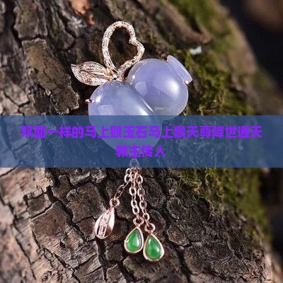 双面一样的马上猴玉石