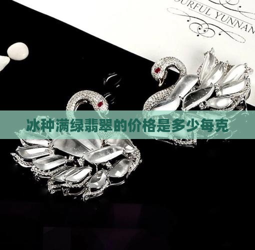 冰种满绿翡翠多少钱丨克