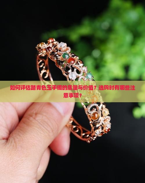 如何评估踏青色玉手镯的质量与价值？选购时有哪些注意事项？
