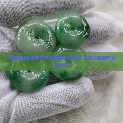 如何评估踏青色玉手镯的质量与价值？选购时有哪些注意事项？