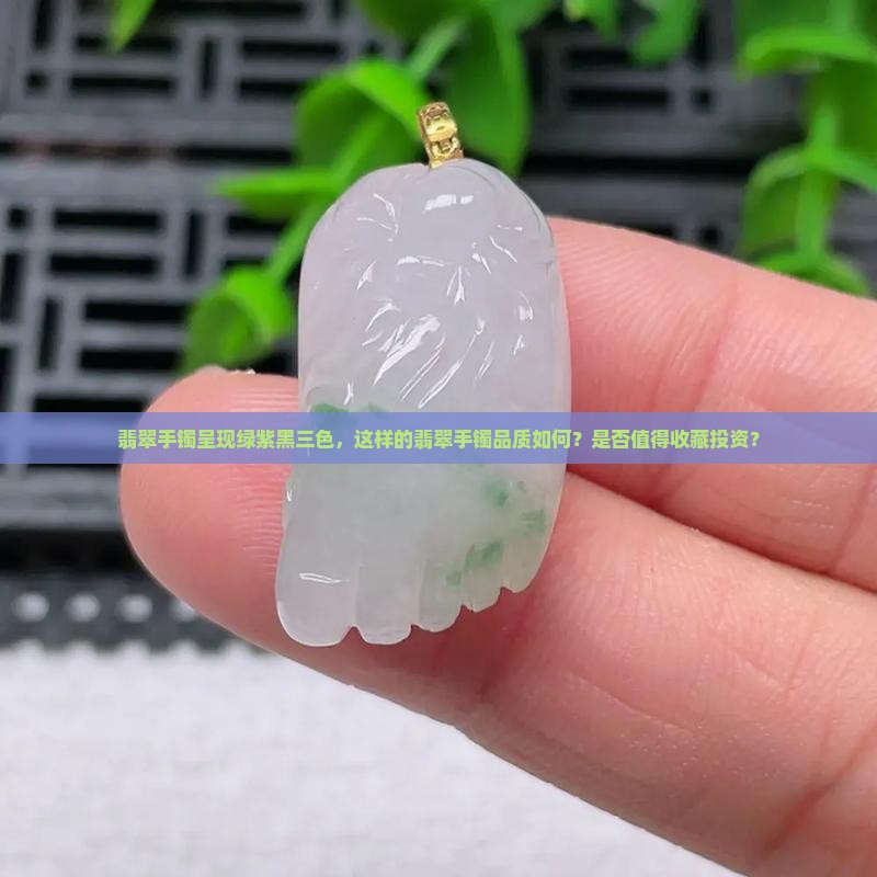 翡翠手镯呈现绿紫黑三色，这样的翡翠手镯品质如何？是否值得收藏投资？