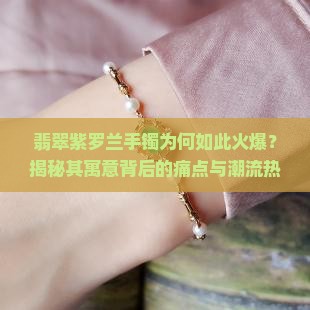 翡翠紫罗兰手镯为何如此火爆？揭秘其寓意背后的痛点与潮流热词！