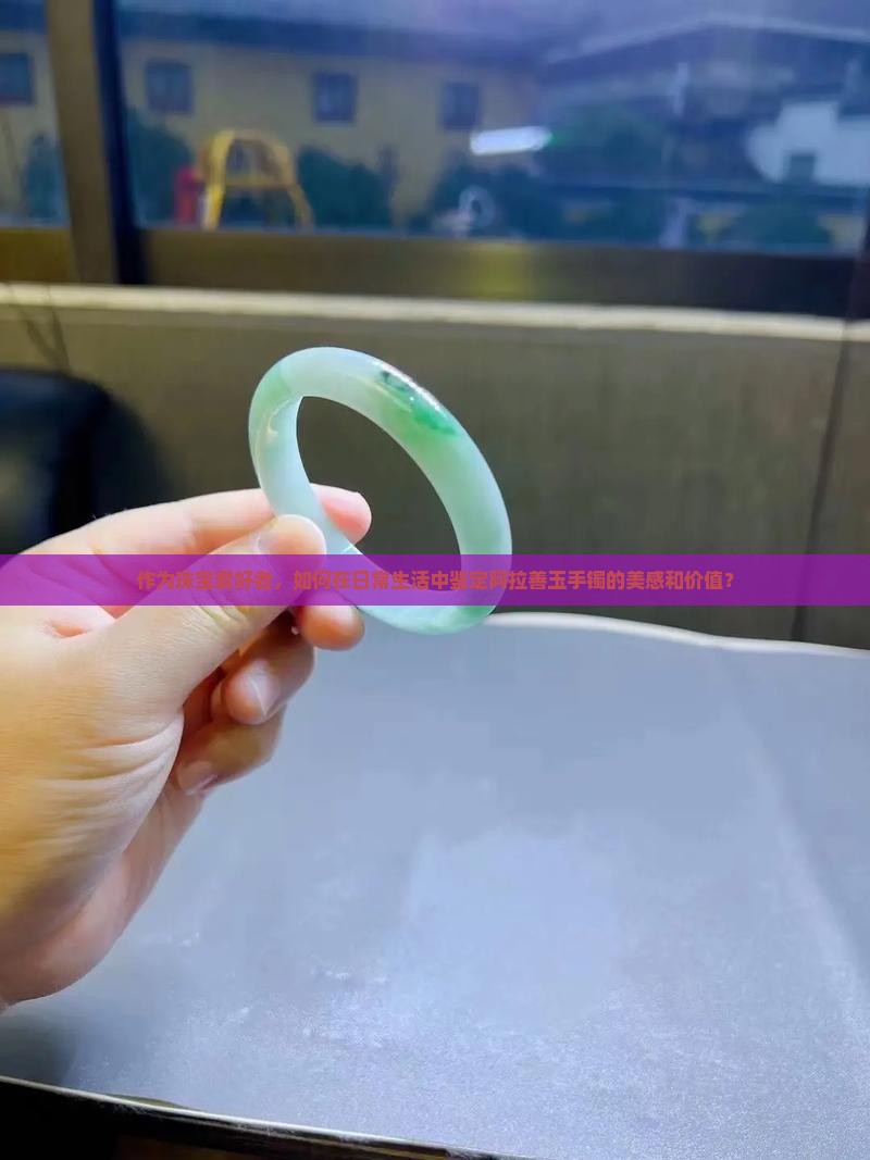 作为珠宝爱好者，如何在日常生活中鉴定阿拉善玉手镯的美感和价值？