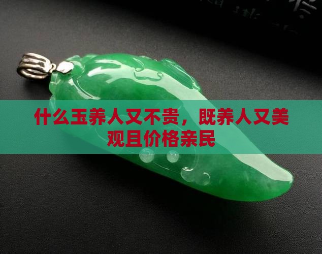 什么玉养人又不贵，既养人又美观且价格亲民