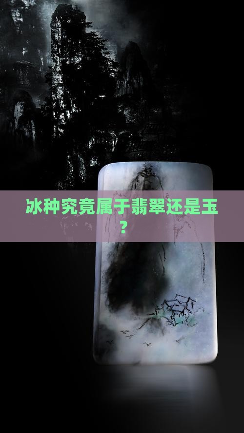 冰种究竟属于翡翠还是玉？
