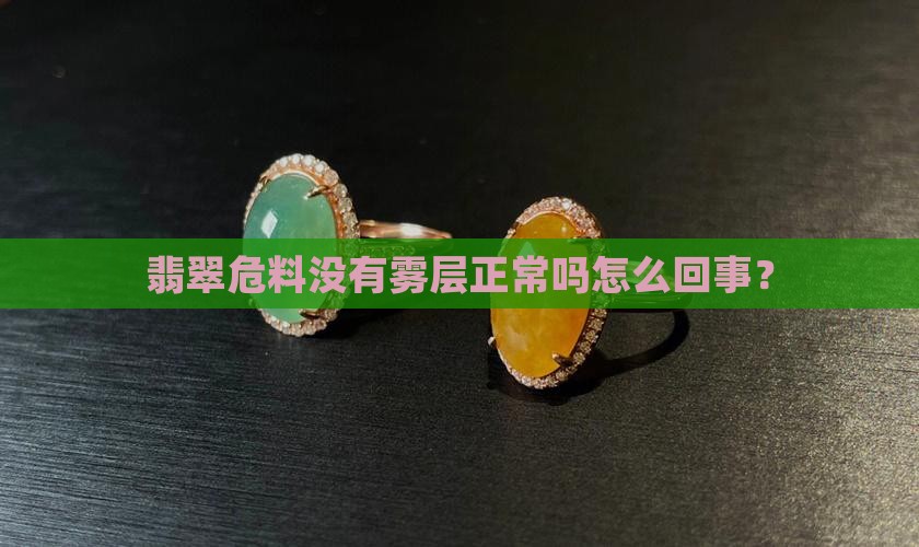 翡翠危料没有雾层正常吗