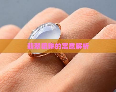 翡翠子母貔貅的寓意