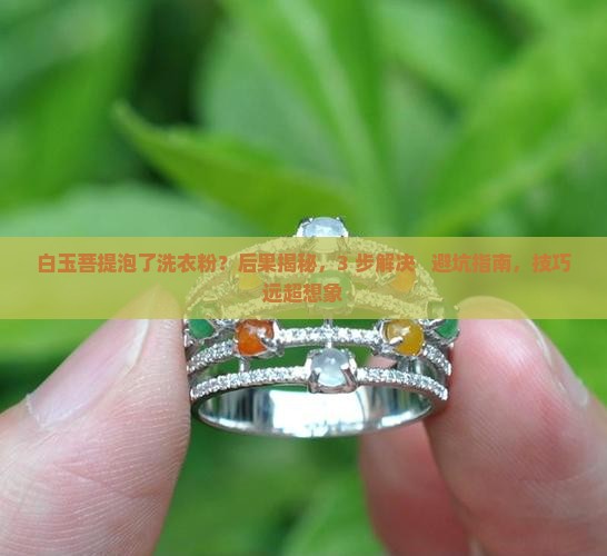 白玉菩提泡了洗衣粉