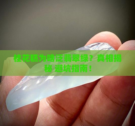 桂花糕翡翠颜色成因未定