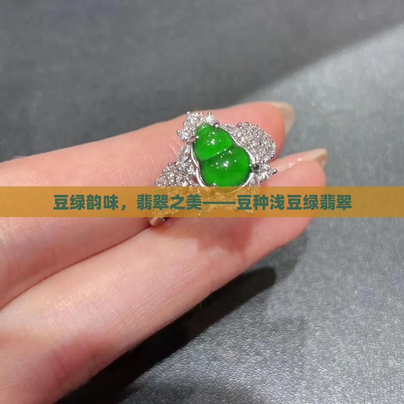 豆绿韵味，翡翠之美——豆种浅豆绿翡翠