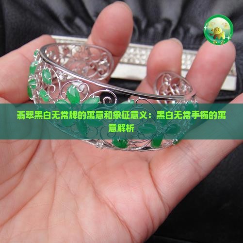 翡翠黑白无常牌的寓意和象征意义：黑白无常手镯的寓意解析