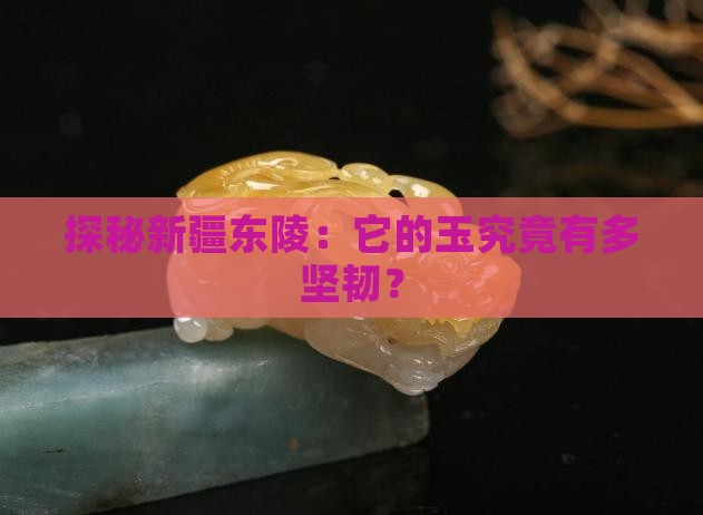 探秘新疆东陵：它的玉究竟有多坚韧？