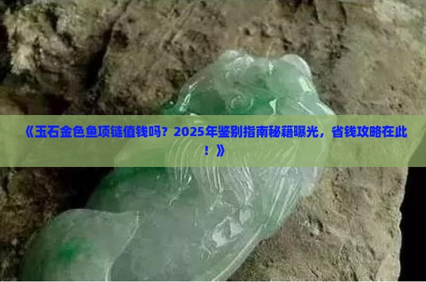 玉石金色鱼项链值钱吗