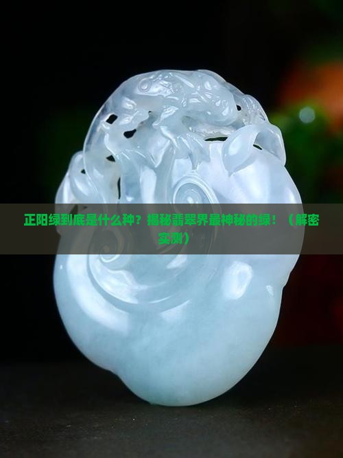 正阳绿属于翡翠里什么种