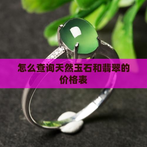 怎么查询买的玉石的价格表