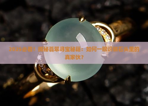如何判断什么样的石头里有翡翠