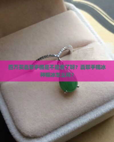 四万六买糯冰翡翠手镯是不是贵了呀
