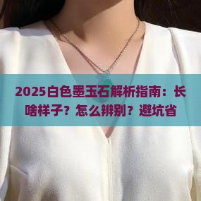 白色墨玉石长啥样子