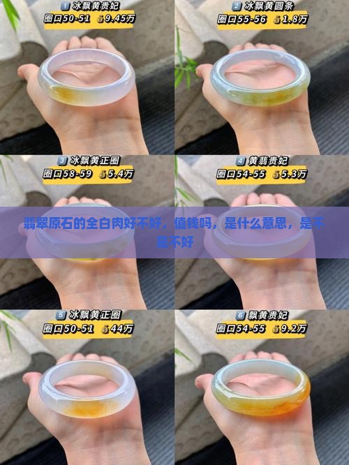 翡翠原石的全白肉