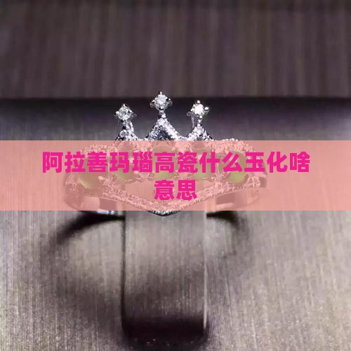 阿拉善玛瑙高瓷玉化啥意思