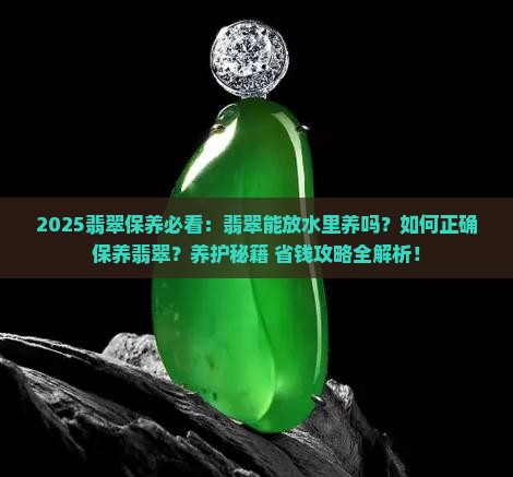 翡翠可以放水养吗