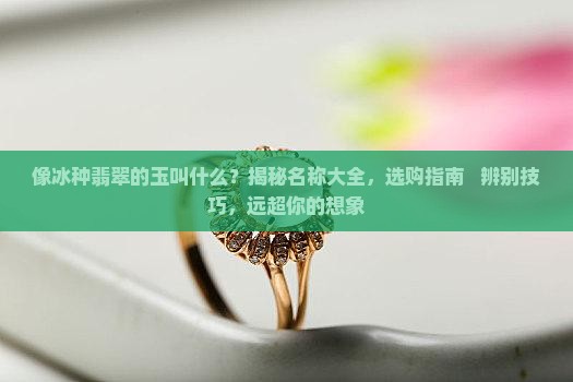 像冰种翡翠的玉叫什么