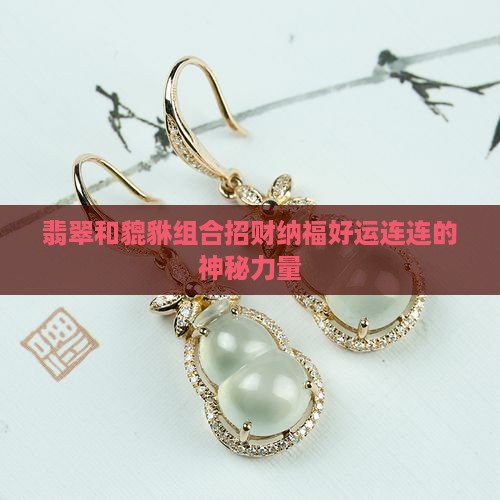 翡翠和貔貅组合