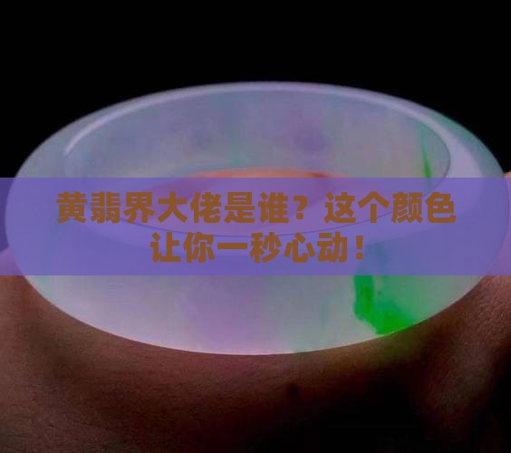 哪个颜色的黄翡最值钱