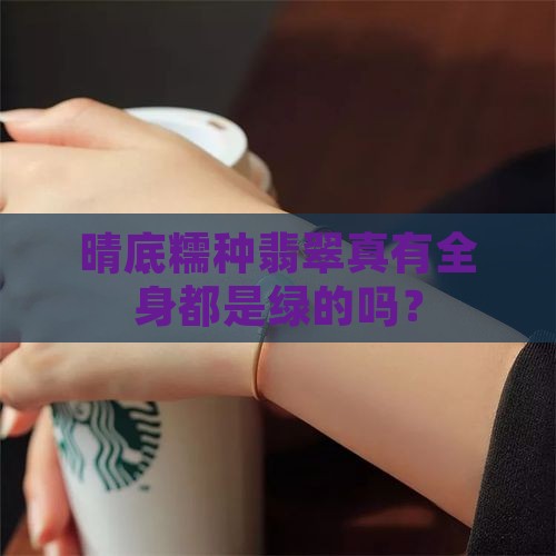 晴底糯种翡翠有全绿的吗