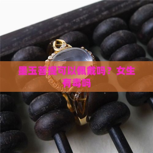 墨玉菩提可以佩戴吗