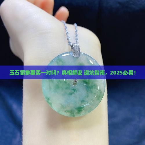 玉石貔貅需要买一对吗