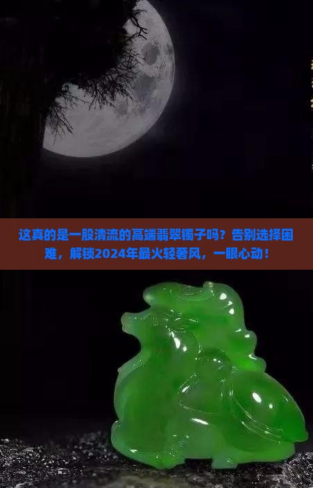 一股清流的高端翡翠镯子