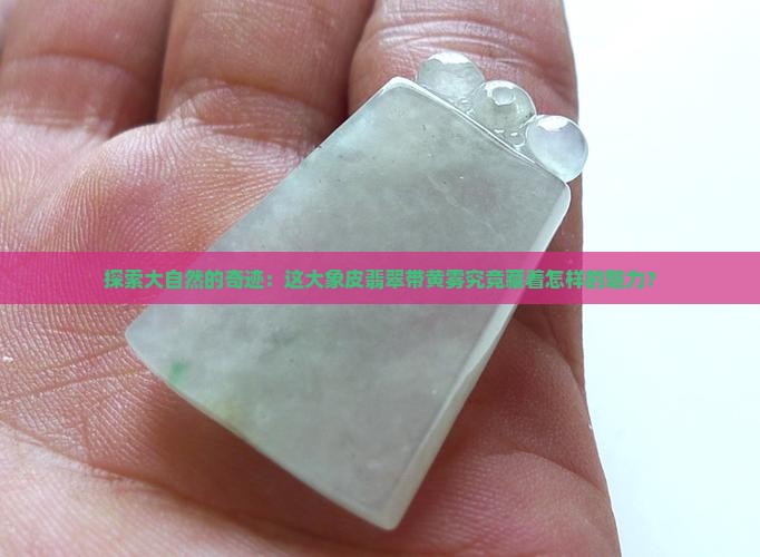 大象皮翡翠带黄雾好看吗