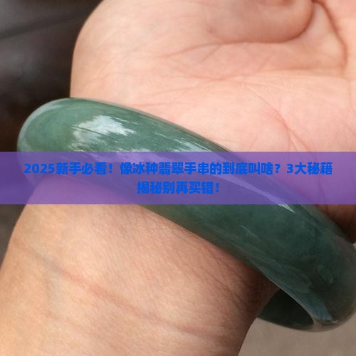 类似冰种翡翠手串的叫什么