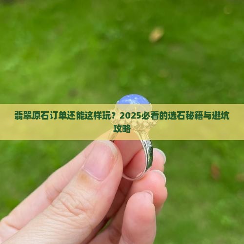 翡翠原石订单