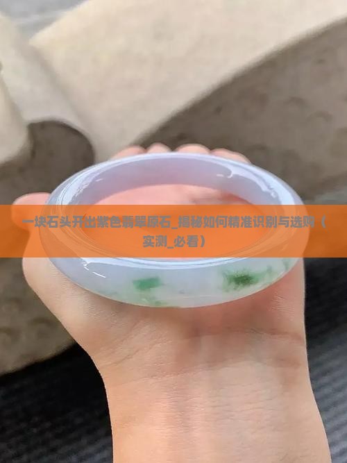 一块石头开出紫色翡翠原石