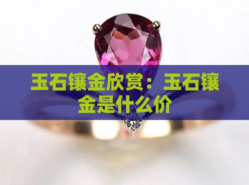 玉石镶金欣赏 玉石镶金欣赏