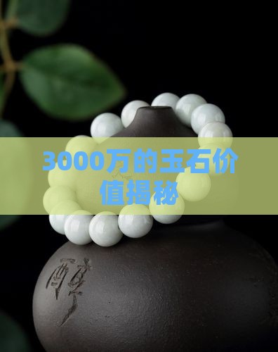 3000万的玉石