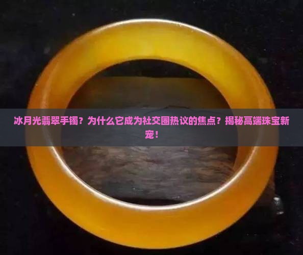 冰月光翡翠手镯