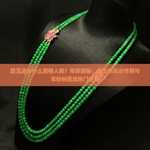 碧玉适合什么属相人戴