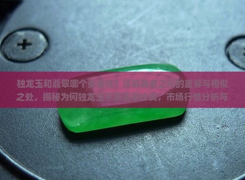 独龙玉和翡翠哪个好哪个贵